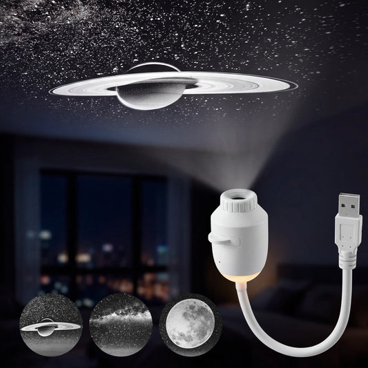 JOYIN 2-In-1 Starry Sky Projector Night Light, Portable Galaxy Projector with 3 Interchangeable Films, USB LED Night Light with Adjustable Brightness & Touch Control, Mini Starry Projector for Bedroom Ceiling Car Home Decor Gift for Adults
